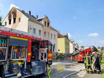 Der Wohnungsbrand in Sachsen.  