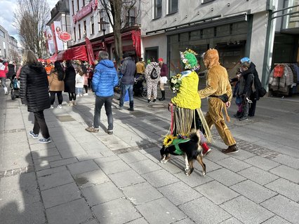 Auch die Ludwigstraße ist voller Narren.