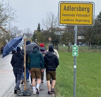 Auf dem Nachhauseweg.